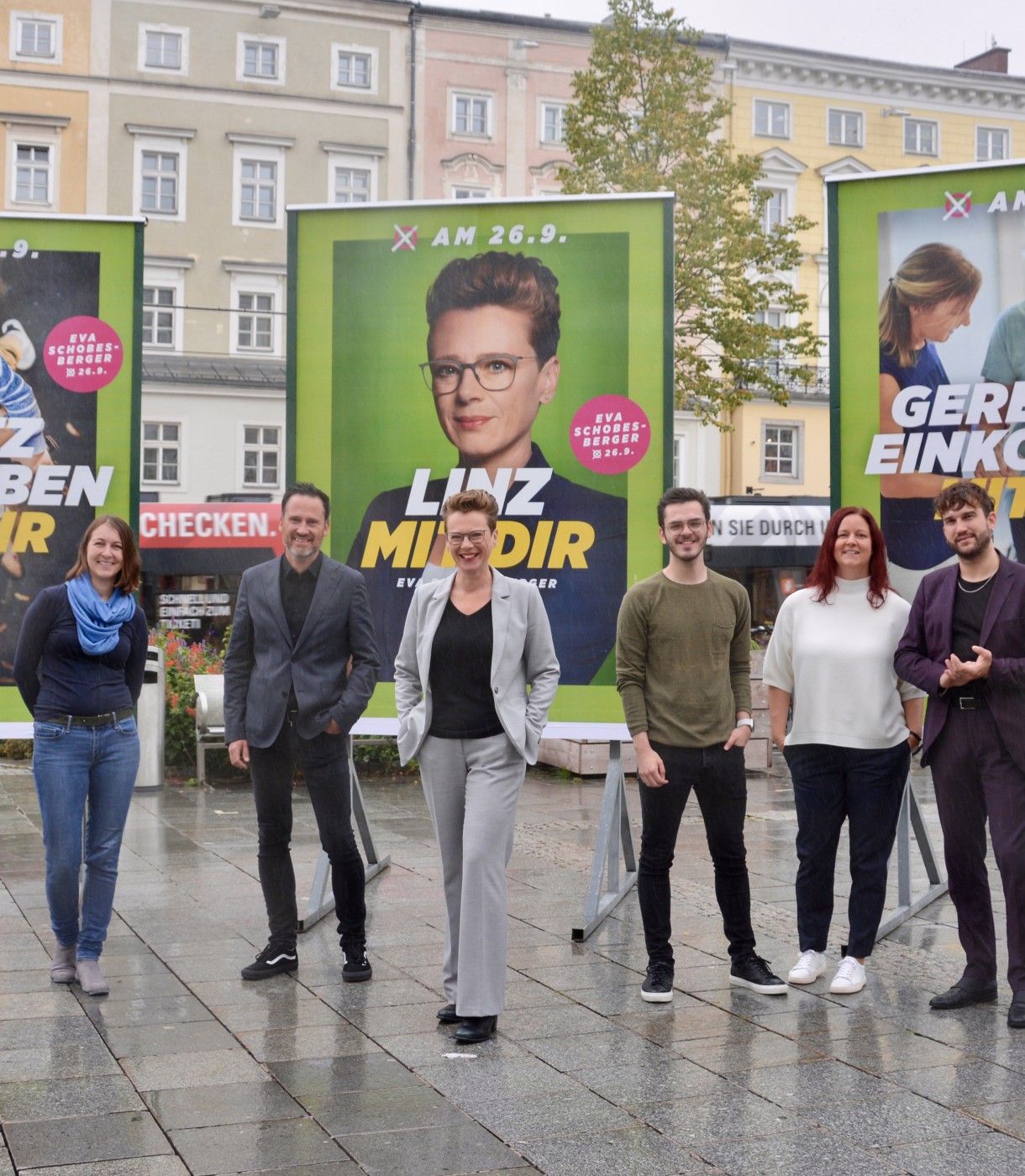 Linz mit Dir: Die zweite Plakatwelle der Grünen ist da 